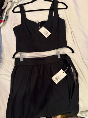 A New Day Cropped Tank and Wrap Skirt Set- Size Small. NWT!